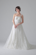 シルバースパンレース刺繍散りばめ/WD06507