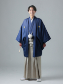 ネイビー/ベージュ