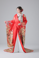 友禅　四季花　御所車/IU25033