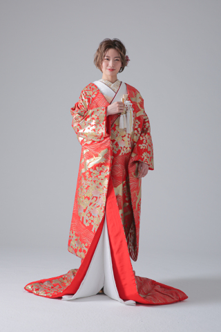 赤地金友禅/IU00245