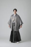 グレー×黒格子