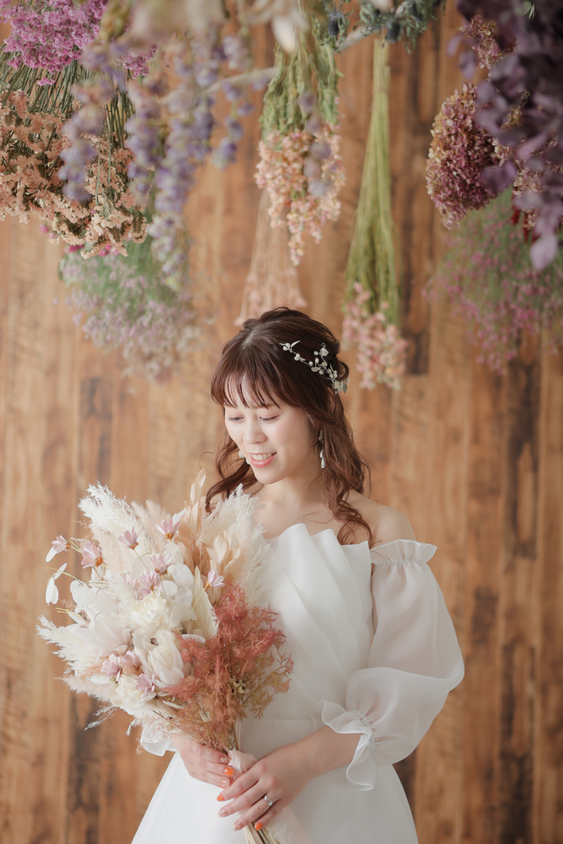 可愛いドライフラワーと