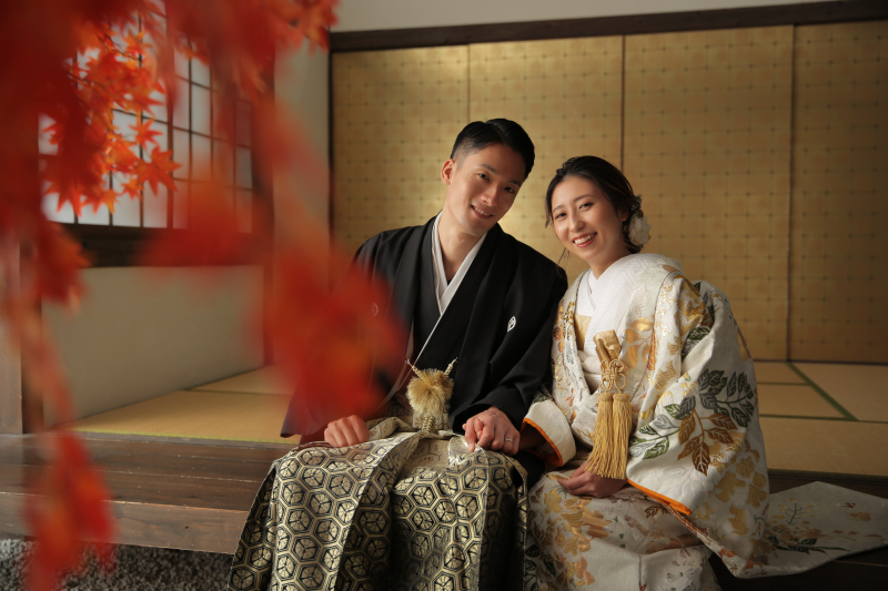 仲良くそっと手を繋いでいただきました