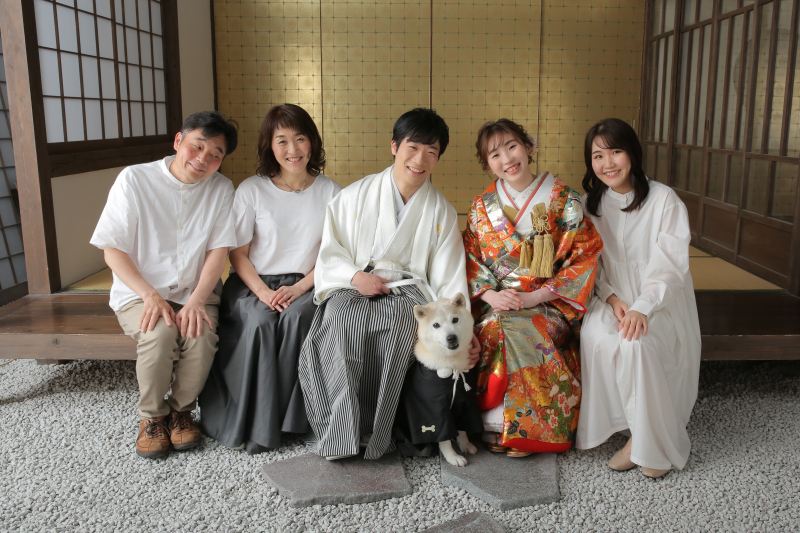 家族みんなで集合写真