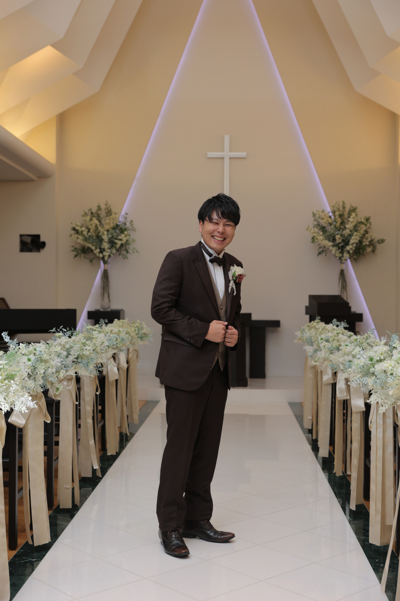 ご新郎様のソロショット
