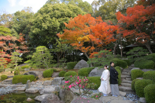 大濠日本庭園で。