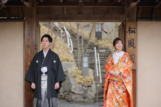 雨の松風園ロケーション