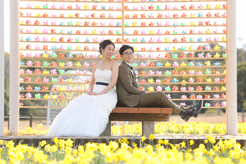 今だけ風車のオブジェで!