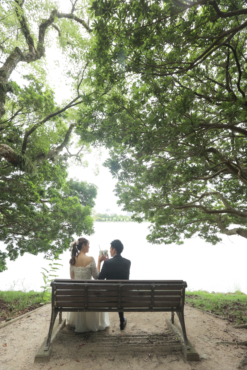 コーヒーを片手に