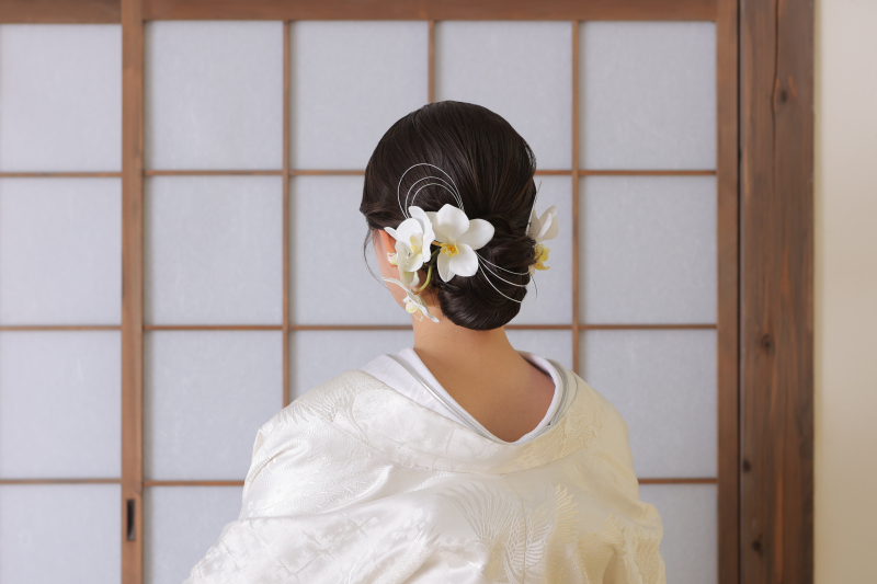 ご新婦様の髪飾り