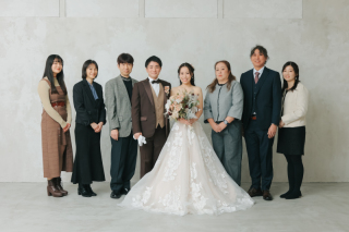 家族と一緒にフォトウェディング！