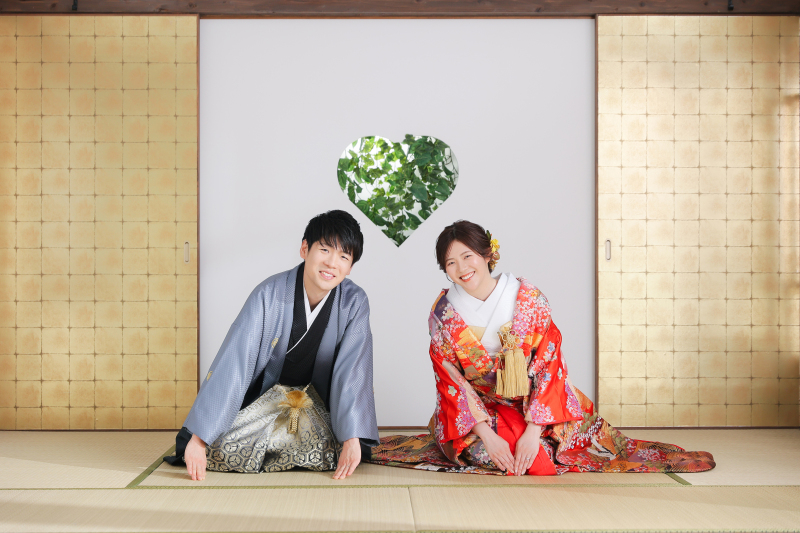 緑のハートで♡