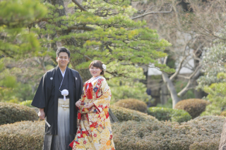 真冬の和装ロケーション