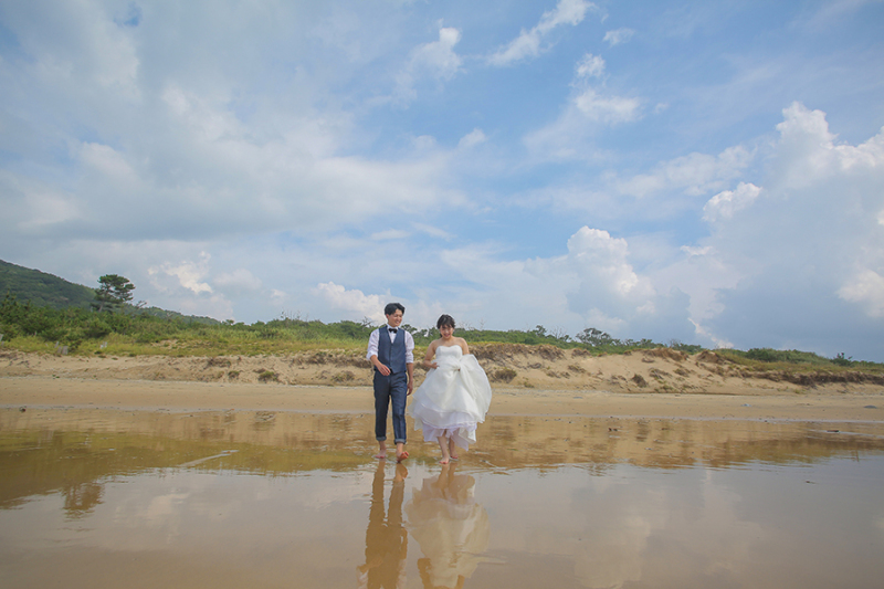 そしてドレスは海へ!