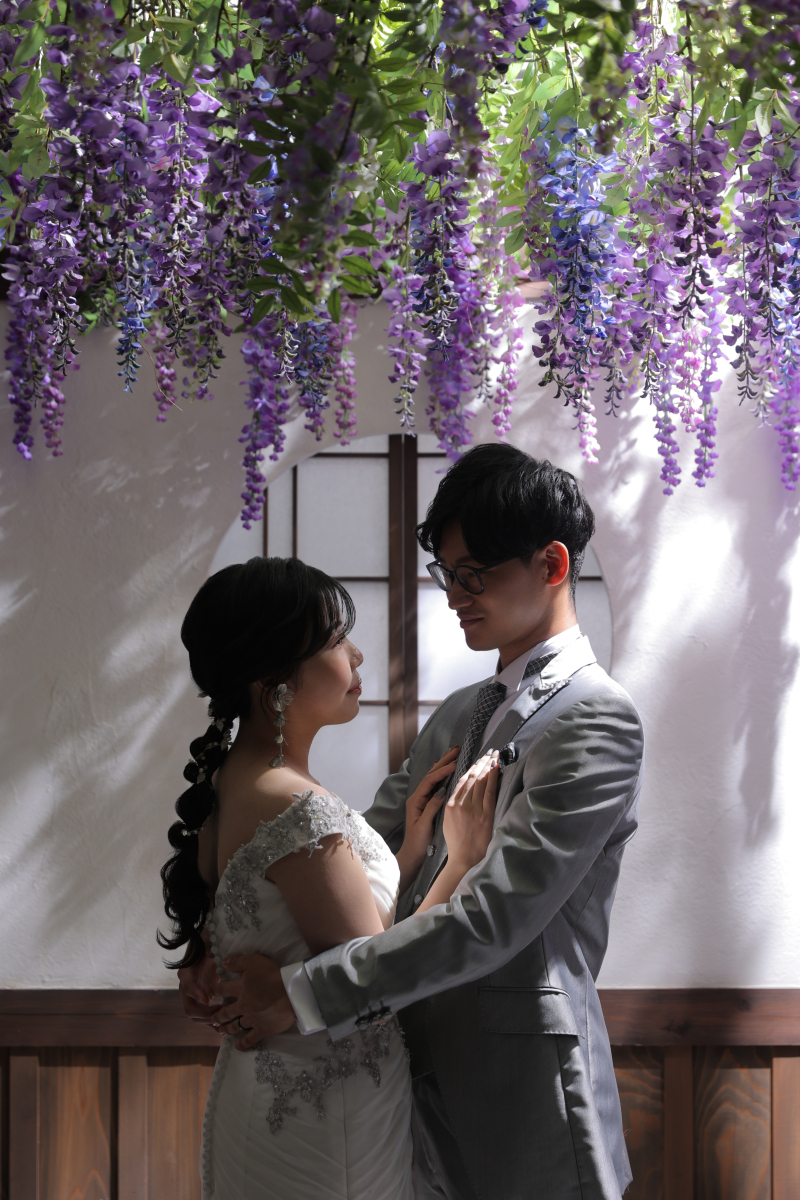 見つめ合うおふたり