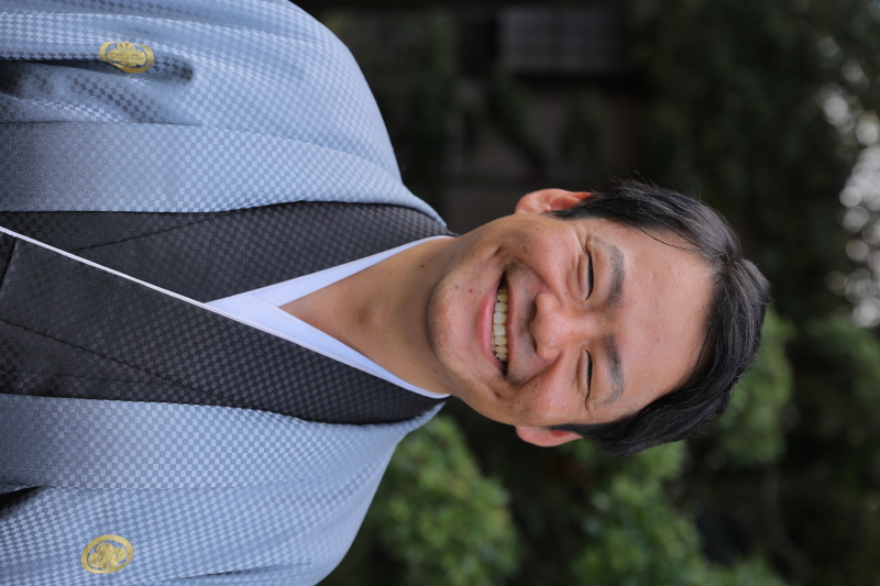 ご新郎様の笑顔