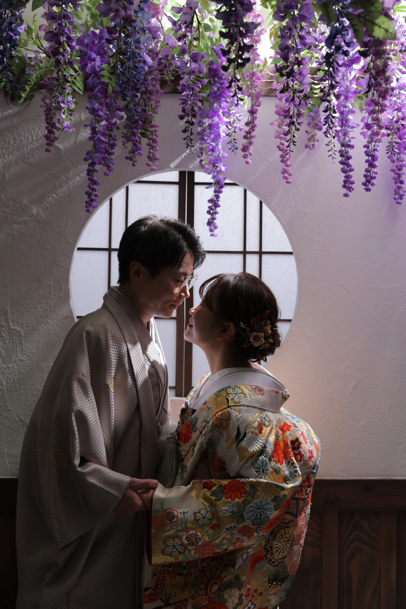 藤の下で