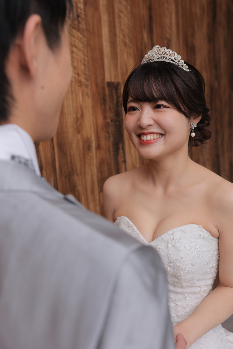 ご新婦様の笑顔