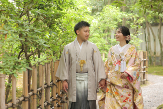 友泉亭で和装撮影♪