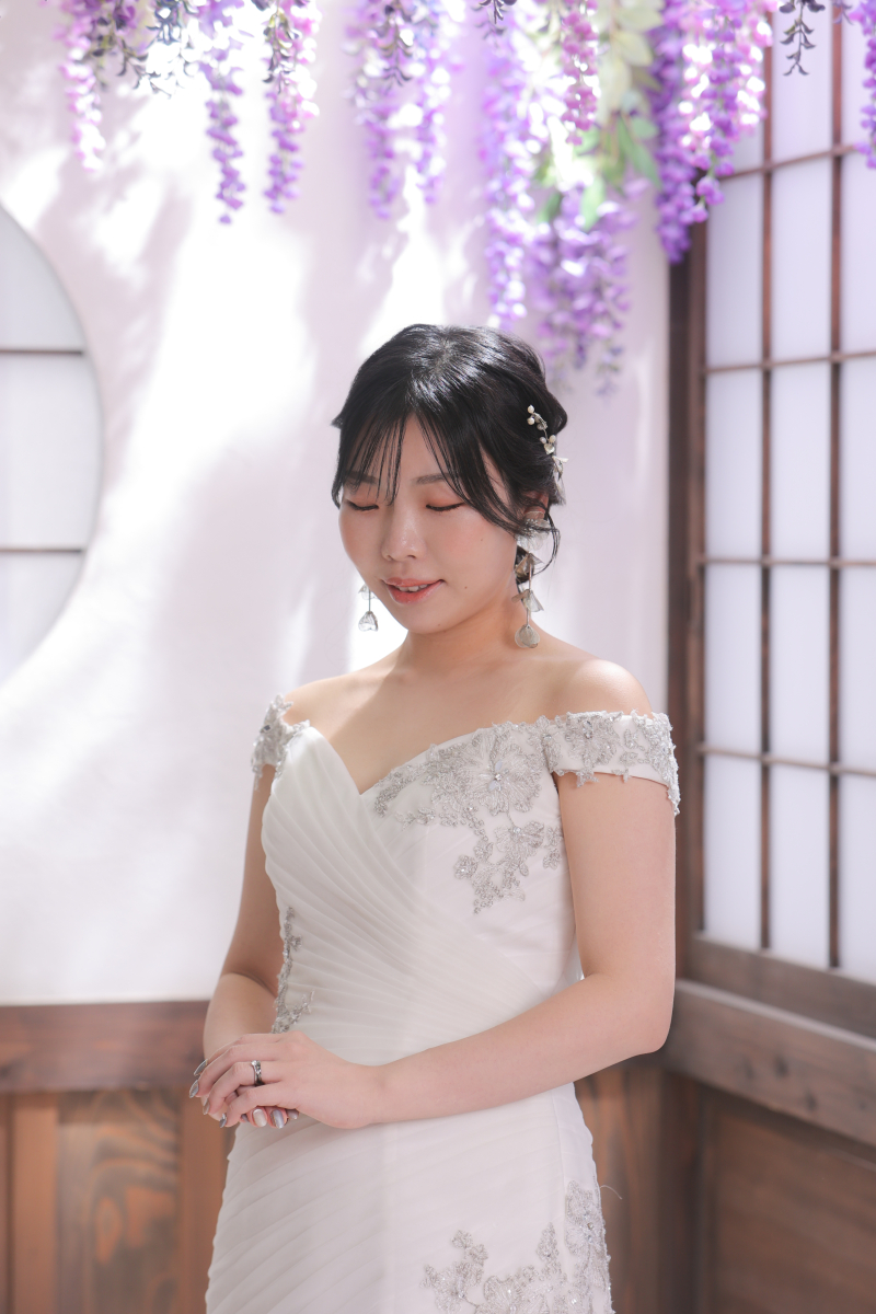 藤棚とご新婦様