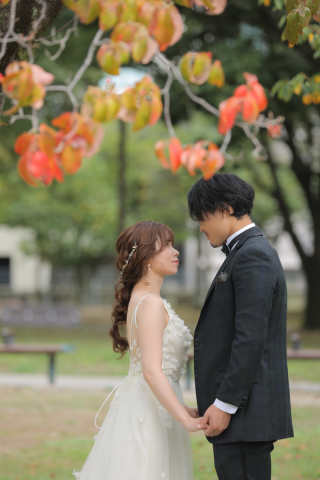 東公園で一足先に紅葉と撮影♪