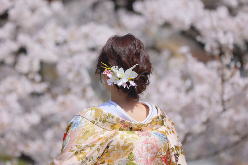 ご新婦様の髪飾り