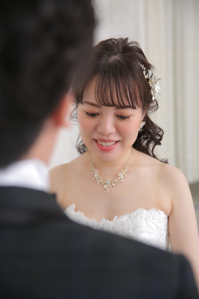 ご新婦様の笑顔