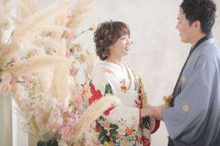 和装＆洋装を室内で♡