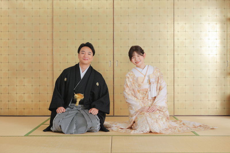 シースルーの打掛けにチェンジ！