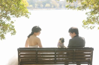 大濠ロケ！ペットとの撮影が増えてます。