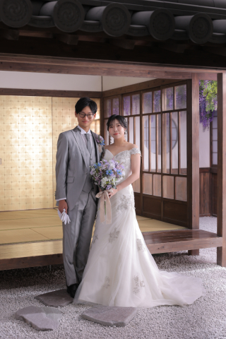 屋内庭園スタジオで洋装撮影♪