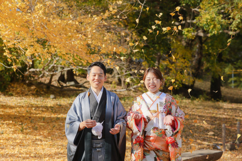 イチョウのシャワー