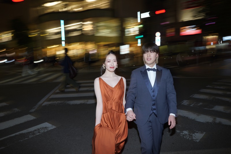 ドレスを着替えて