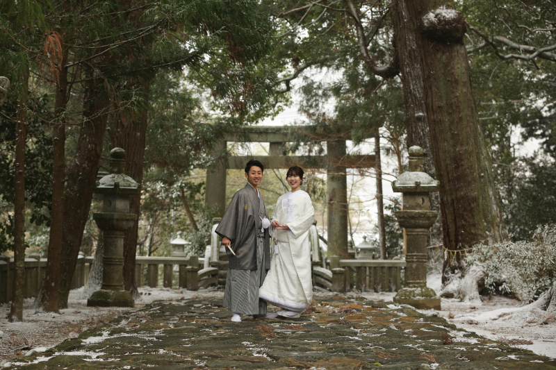 雪景色 神社