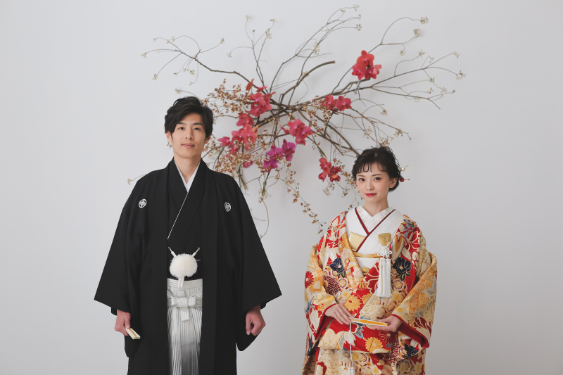 【11月撮影限定】 屋内庭園×生花が彩る結婚写真