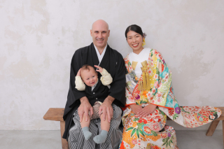 和装はウススタジオでお子様と一緒に♪