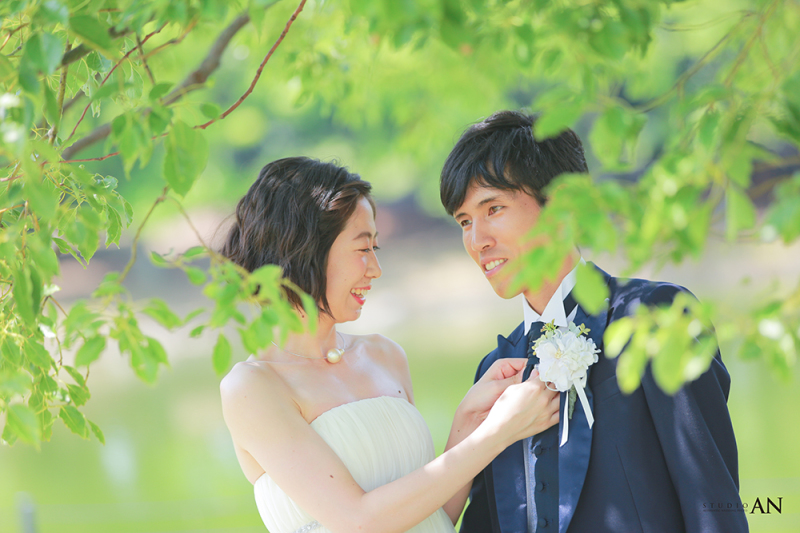 自然の中で撮影