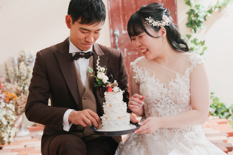 パティシエの新婦様から!