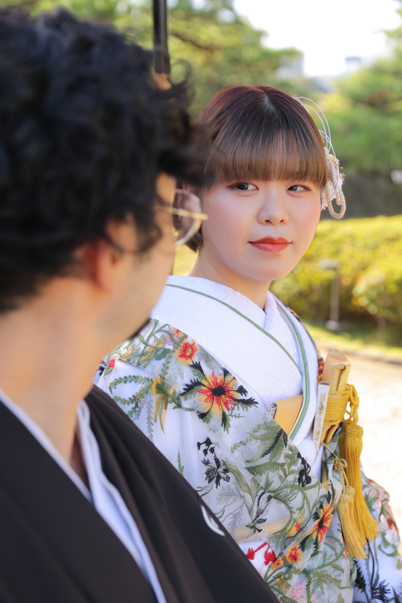 ご新婦さまの見つめる先に