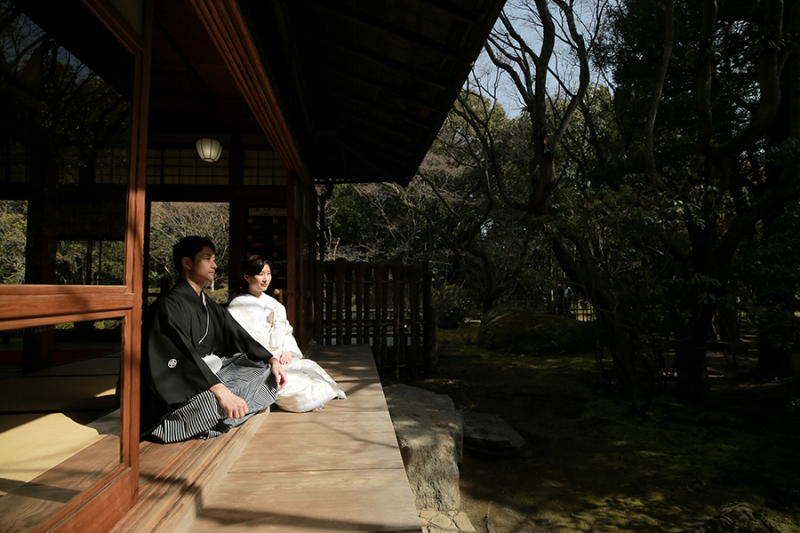 縁側でまったり