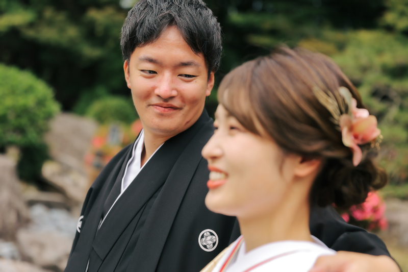 ご新郎様の微笑み