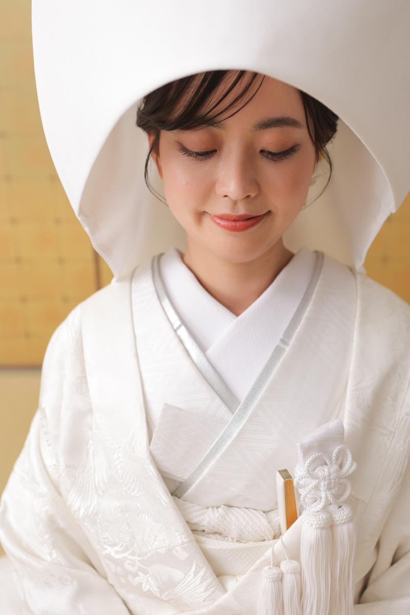 綿帽子がよくお似合いのご新婦様