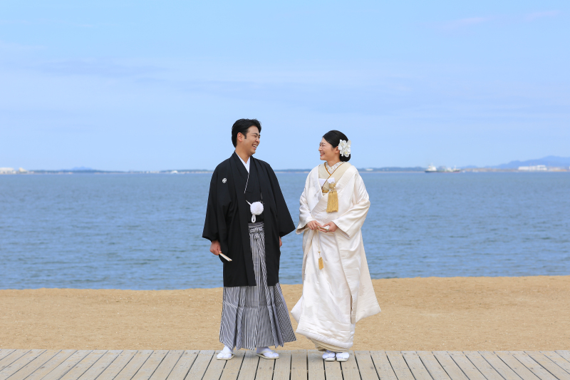 海と和装