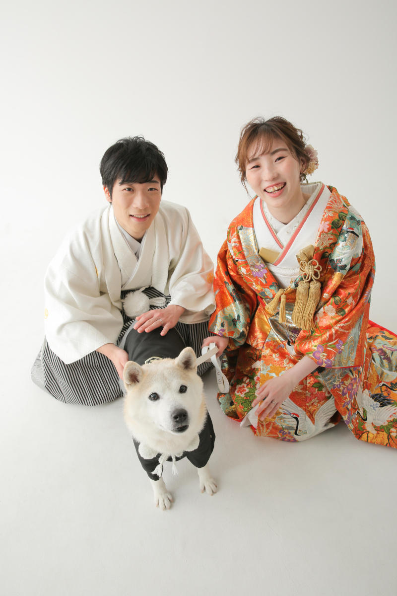 大切なペットとの撮影!