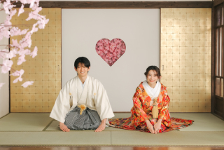 屋内庭園撮影で新春をお迎え♡