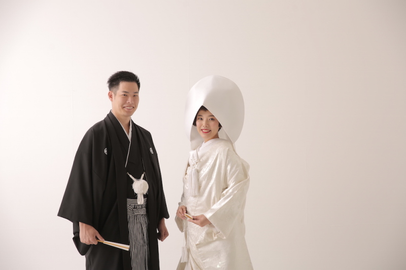 日本の美しい結婚写真