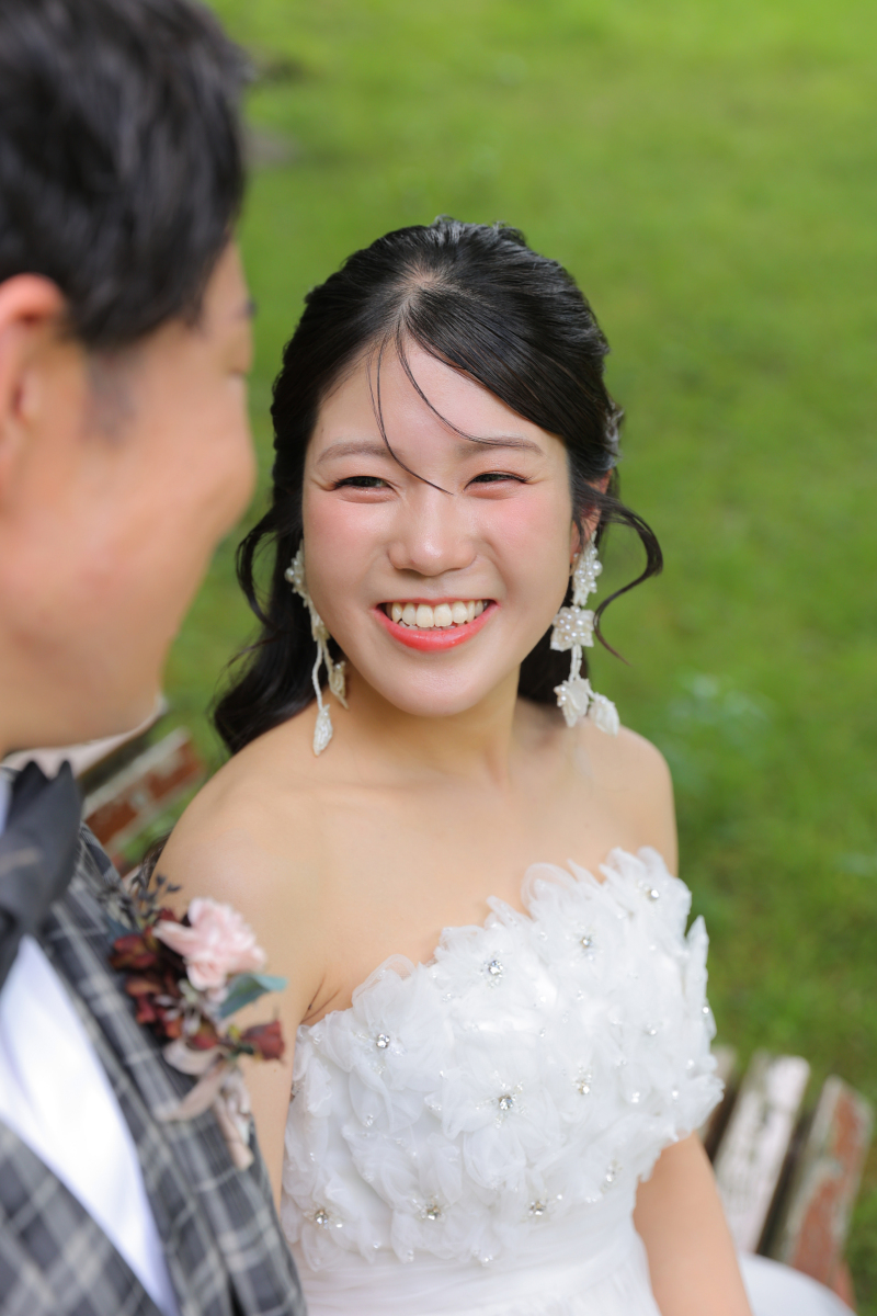 ご新婦様の笑顔
