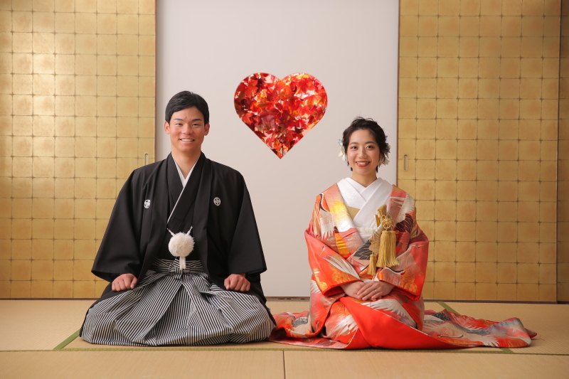 二人の大切な瞬間もしっかり撮影。