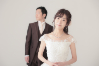 シンプルなスタジオ撮影