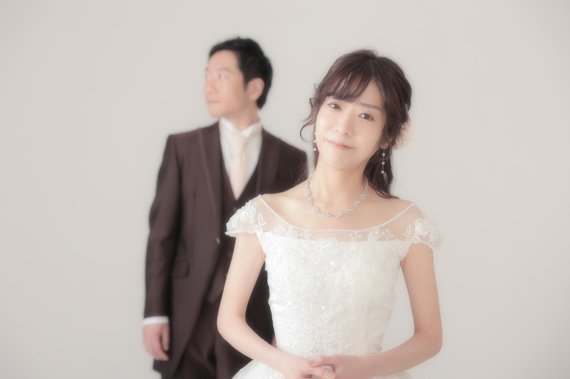 シンプルなスタジオ撮影